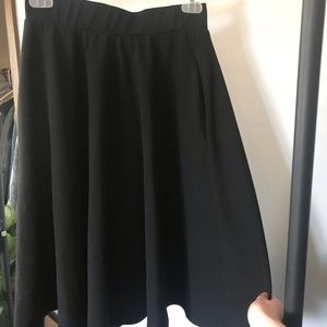Black A Line skirt